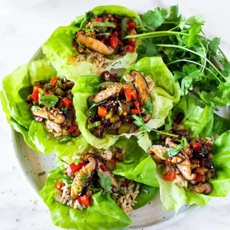 Pioneer Woman Mushroom Cheesesteak Lettuce Wraps