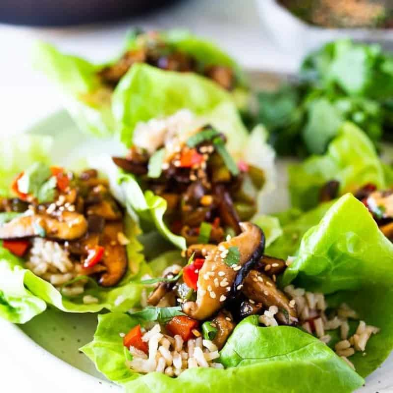 Pioneer Woman Mushroom Cheesesteak Lettuce Wraps