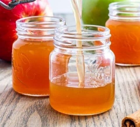 Non-Alcoholic Apple Pie Moonshine-Style Drink