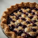 Alton Brown Blueberry Pie - recipe card