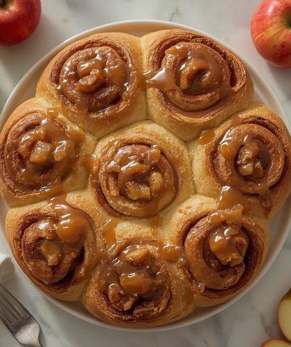 Pioneer Woman Caramel Apple Cinnamon Rolls